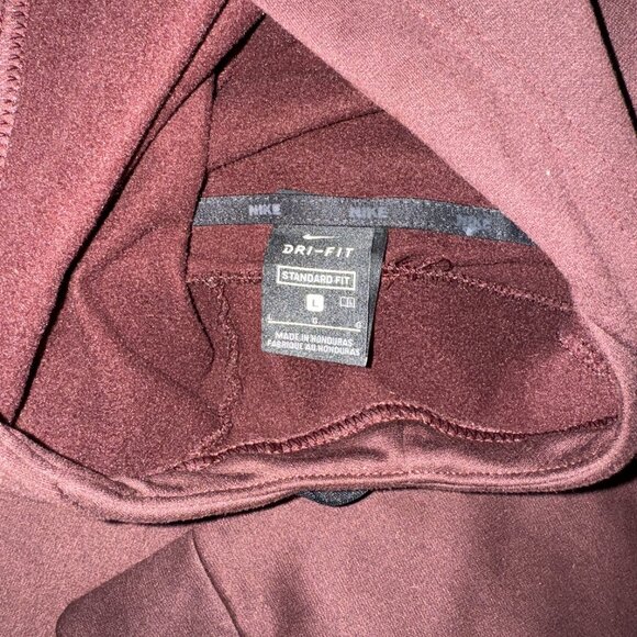 Nike Maroon Dri-Fit Hoodie (Large) - Picture 5 of 6